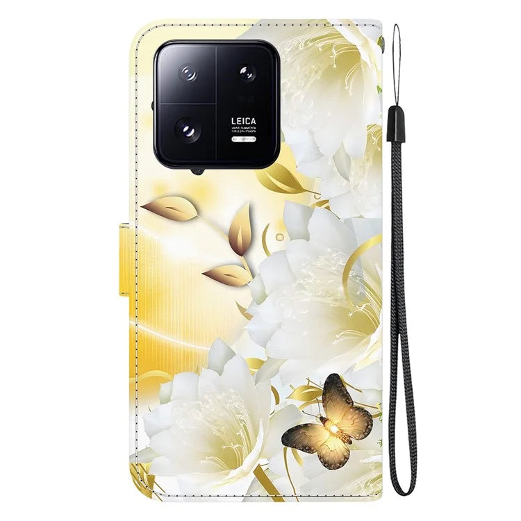 For Xiaomi 13 Pro 5G Case Pattern Printing Folio Flip Phone Cover