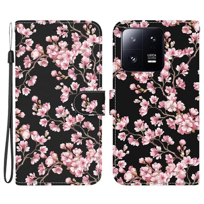For Xiaomi 13 Pro 5G Case Pattern Printing Folio Flip Phone Cover