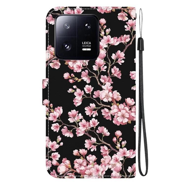 For Xiaomi 13 Pro 5G Case Pattern Printing Folio Flip Phone Cover