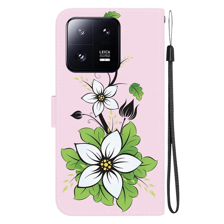 For Xiaomi 13 Pro 5G Case Pattern Printing Folio Flip Phone Cover