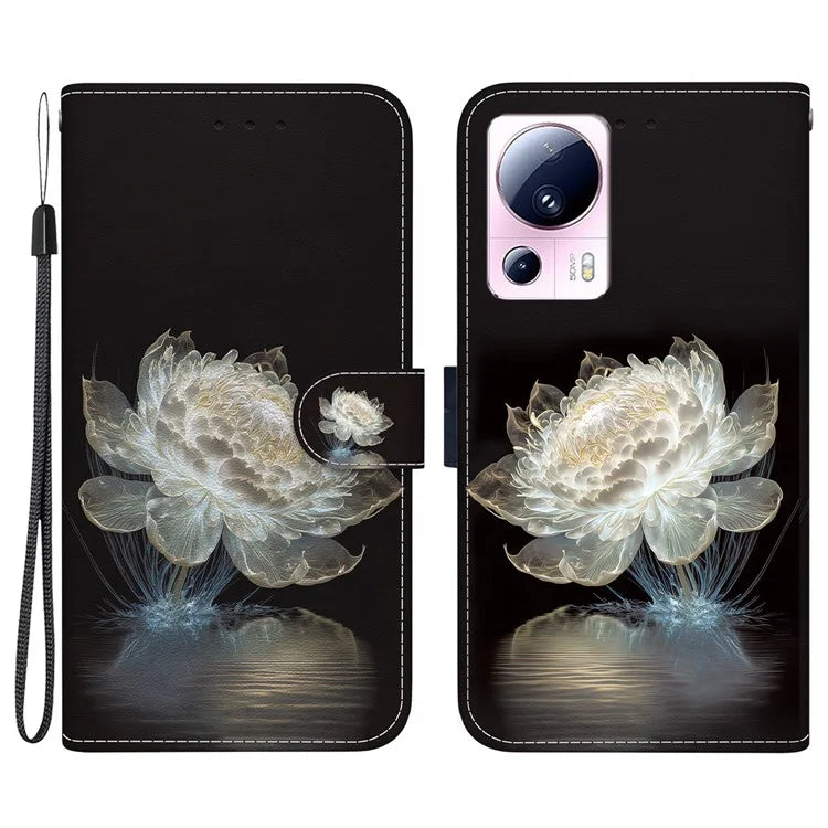 For Xiaomi 13 Lite / Civi 2 5G Case Pattern Printing Phone Stand Cover