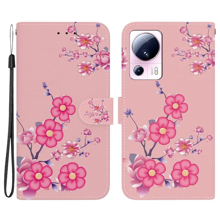 For Xiaomi 13 Lite / Civi 2 5G Case Pattern Printing Phone Stand Cover