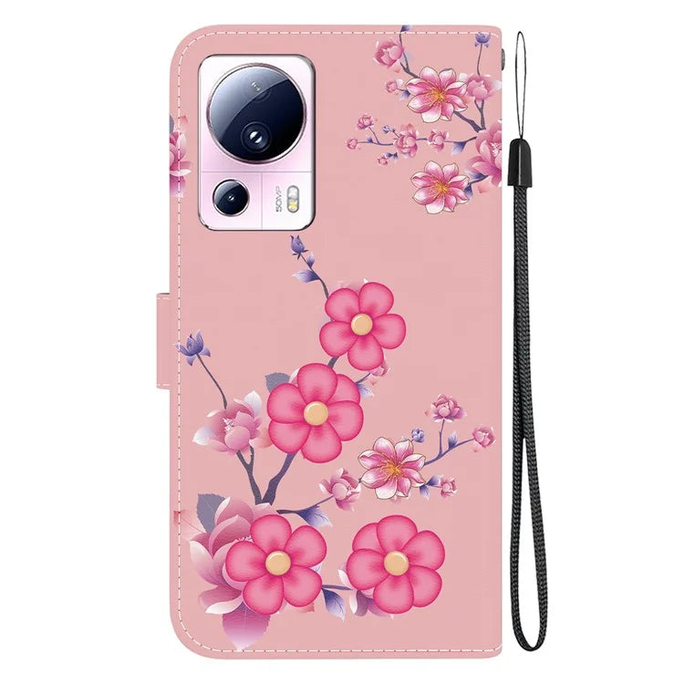 For Xiaomi 13 Lite / Civi 2 5G Case Pattern Printing Phone Stand Cover