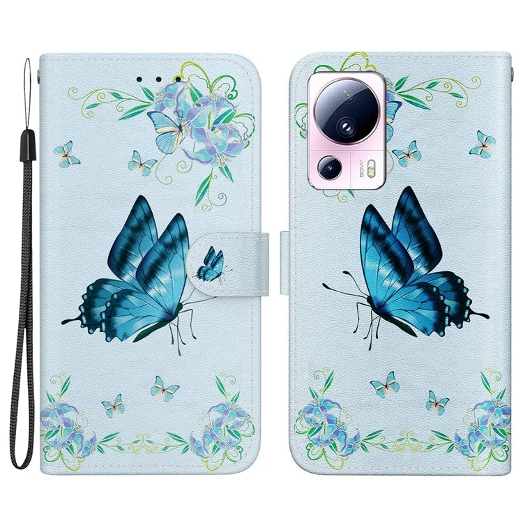 For Xiaomi 13 Lite / Civi 2 5G Case Pattern Printing Phone Stand Cover