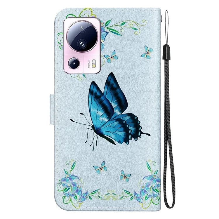 For Xiaomi 13 Lite / Civi 2 5G Case Pattern Printing Phone Stand Cover