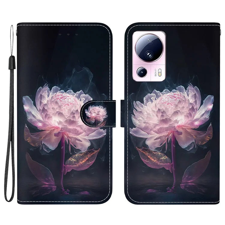 For Xiaomi 13 Lite / Civi 2 5G Case Pattern Printing Phone Stand Cover
