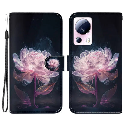 For Xiaomi 13 Lite / Civi 2 5G Case Pattern Printing Phone Stand Cover