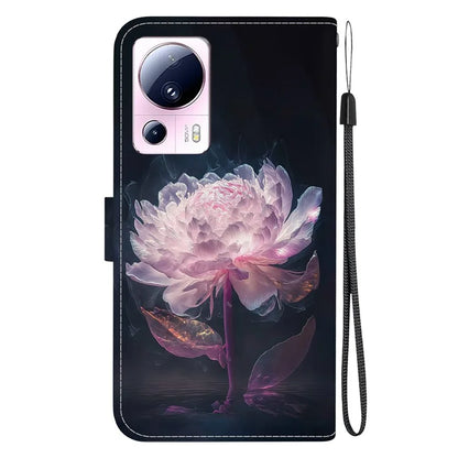 For Xiaomi 13 Lite / Civi 2 5G Case Pattern Printing Phone Stand Cover