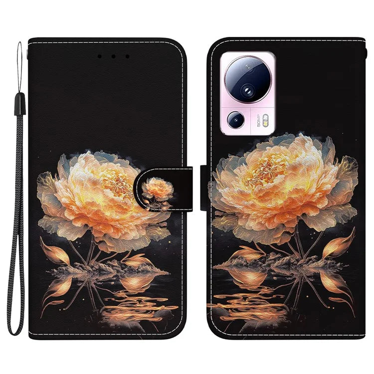 For Xiaomi 13 Lite / Civi 2 5G Case Pattern Printing Phone Stand Cover