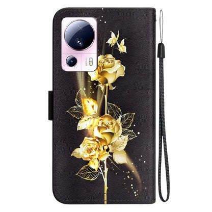 For Xiaomi 13 Lite / Civi 2 5G Case Pattern Printing Phone Stand Cover