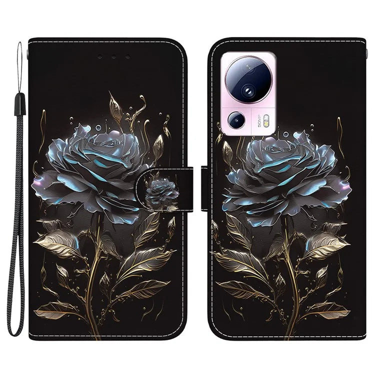 For Xiaomi 13 Lite / Civi 2 5G Case Pattern Printing Phone Stand Cover