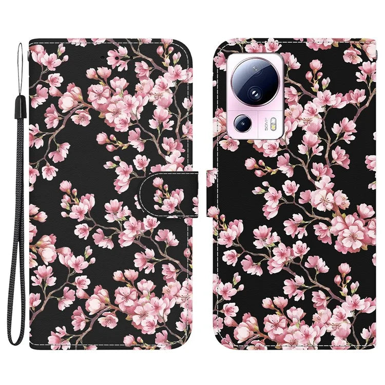 For Xiaomi 13 Lite / Civi 2 5G Case Pattern Printing Phone Stand Cover