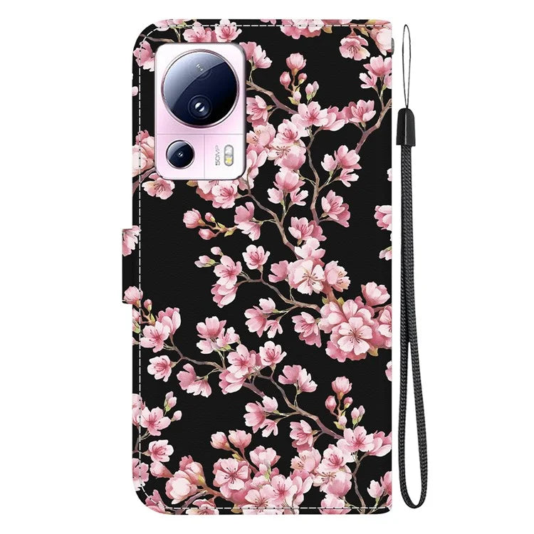 For Xiaomi 13 Lite / Civi 2 5G Case Pattern Printing Phone Stand Cover