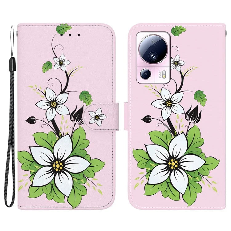 For Xiaomi 13 Lite / Civi 2 5G Case Pattern Printing Phone Stand Cover