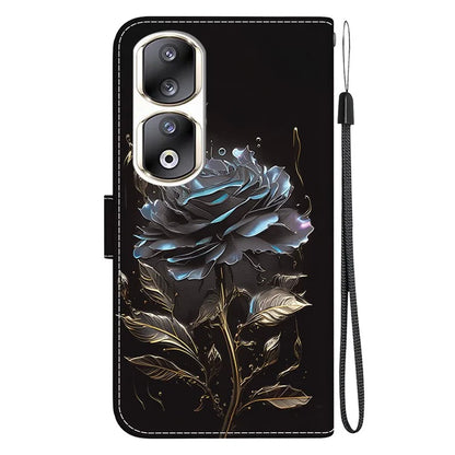 For Honor 90 Pro Case Foldable Stand Pattern Printing Phone Cover