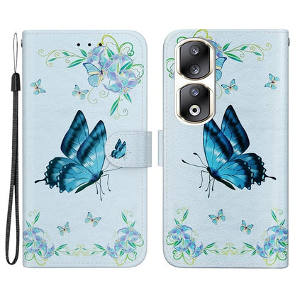 For Honor 90 Pro Case Foldable Stand Pattern Printing Phone Cover