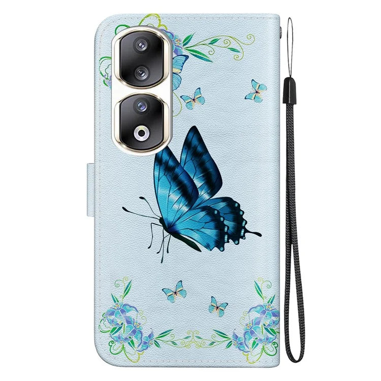 For Honor 90 Pro Case Foldable Stand Pattern Printing Phone Cover