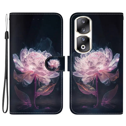For Honor 90 Pro Case Foldable Stand Pattern Printing Phone Cover