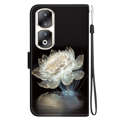 For Honor 90 Pro Case Foldable Stand Pattern Printing Phone Cover