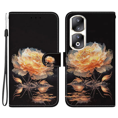 For Honor 90 Pro Case Foldable Stand Pattern Printing Phone Cover