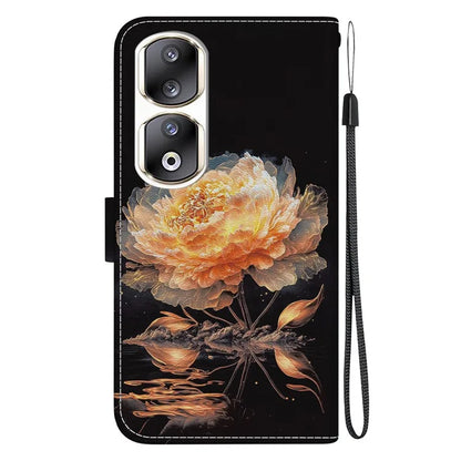 For Honor 90 Pro Case Foldable Stand Pattern Printing Phone Cover