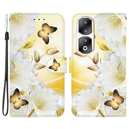 For Honor 90 Pro Case Foldable Stand Pattern Printing Phone Cover