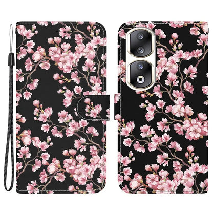 For Honor 90 Pro Case Foldable Stand Pattern Printing Phone Cover