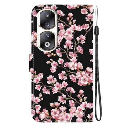 For Honor 90 Pro Case Foldable Stand Pattern Printing Phone Cover