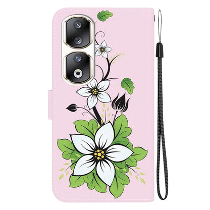 For Honor 90 Pro Case Foldable Stand Pattern Printing Phone Cover