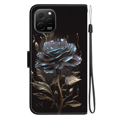 For Huawei nova Y61 4G Case Wallet Function Pattern Printing Phone Cover