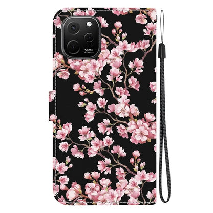 For Huawei nova Y61 4G Case Wallet Function Pattern Printing Phone Cover