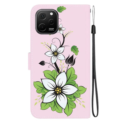 For Huawei nova Y61 4G Case Wallet Function Pattern Printing Phone Cover