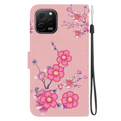 For Huawei nova Y61 4G Case Wallet Function Pattern Printing Phone Cover