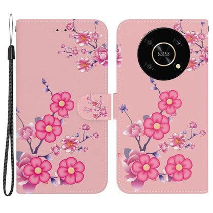 For Honor X9 4G / 5G Case Pattern Printing Magnetic Clasp Phone Cover