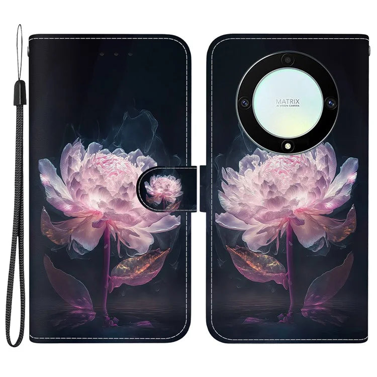 For Honor X9a 5G / X40 5G / Magic5 Lite 5G Case Pattern Printing Flip Shell Phone Cover