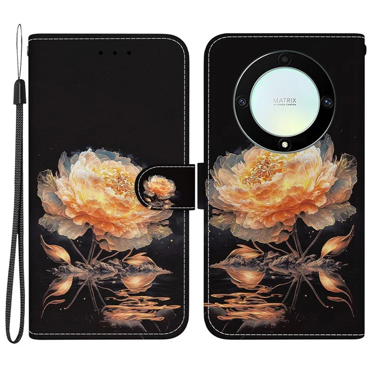 For Honor X9a 5G / X40 5G / Magic5 Lite 5G Case Pattern Printing Flip Shell Phone Cover