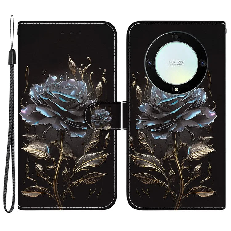 For Honor X9a 5G / X40 5G / Magic5 Lite 5G Case Pattern Printing Flip Shell Phone Cover