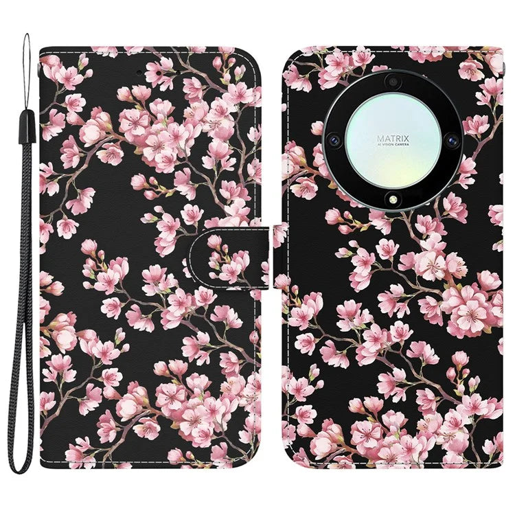 For Honor X9a 5G / X40 5G / Magic5 Lite 5G Case Pattern Printing Flip Shell Phone Cover