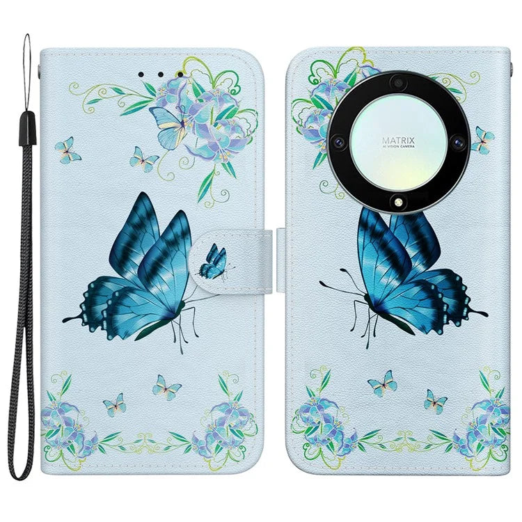 For Honor X9a 5G / X40 5G / Magic5 Lite 5G Case Pattern Printing Flip Shell Phone Cover