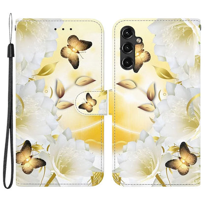 For Samsung Galaxy A14 5G / A14 4G Case Pattern Printing Folio PU Leather Phone Cover