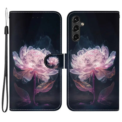 For Samsung Galaxy A14 5G / A14 4G Case Pattern Printing Folio PU Leather Phone Cover