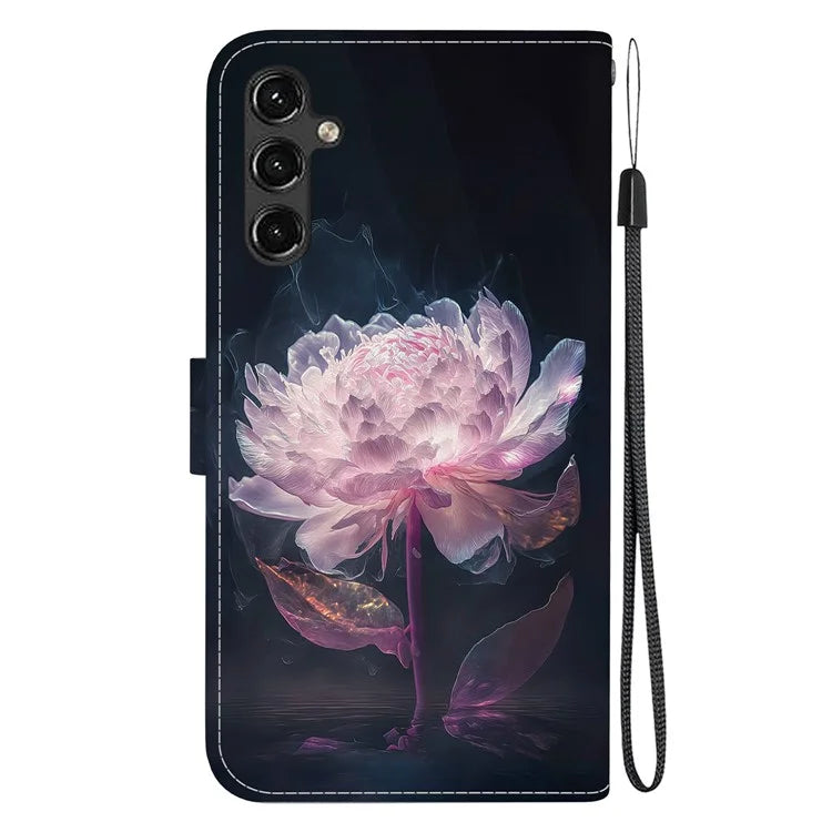 For Samsung Galaxy A14 5G / A14 4G Case Pattern Printing Folio PU Leather Phone Cover