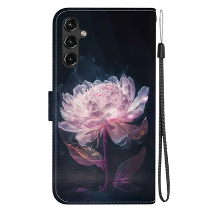For Samsung Galaxy A14 5G / A14 4G Case Pattern Printing Folio PU Leather Phone Cover