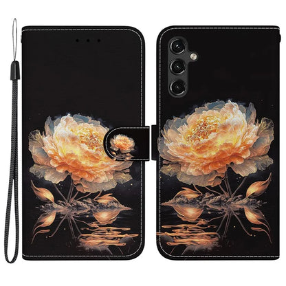 For Samsung Galaxy A14 5G / A14 4G Case Pattern Printing Folio PU Leather Phone Cover