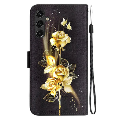 For Samsung Galaxy A14 5G / A14 4G Case Pattern Printing Folio PU Leather Phone Cover