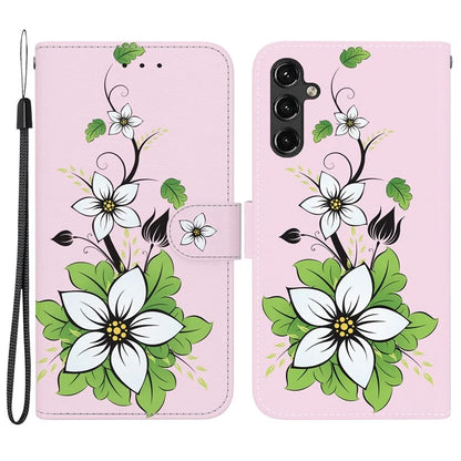 For Samsung Galaxy A14 5G / A14 4G Case Pattern Printing Folio PU Leather Phone Cover