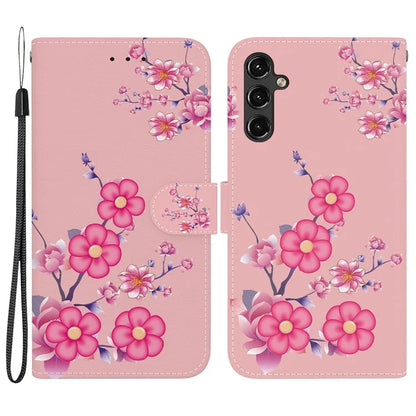 For Samsung Galaxy A14 5G / A14 4G Case Pattern Printing Folio PU Leather Phone Cover