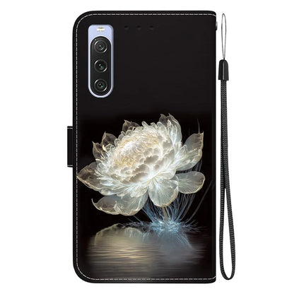 For Sony Xperia 10 V Case Pattern Printed PU Leather Protective Phone Cover