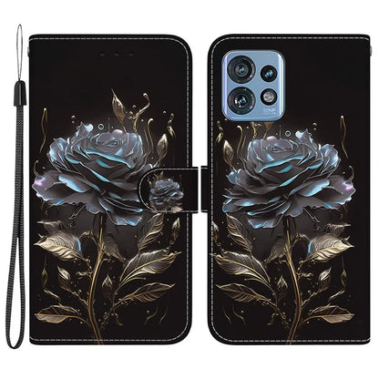 For Motorola Edge 40 Pro 5G Case PU Leather Wallet Pattern Phone Cover