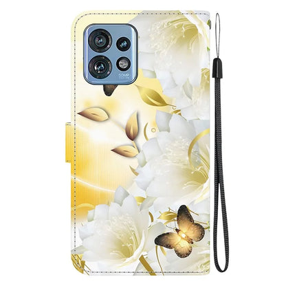 For Motorola Edge 40 Pro 5G Case PU Leather Wallet Pattern Phone Cover
